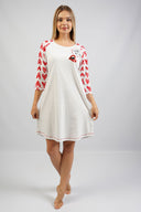 BAYAN P.SUPREM O YAKA 3/4KOL ETEGI OVAL TUNIK