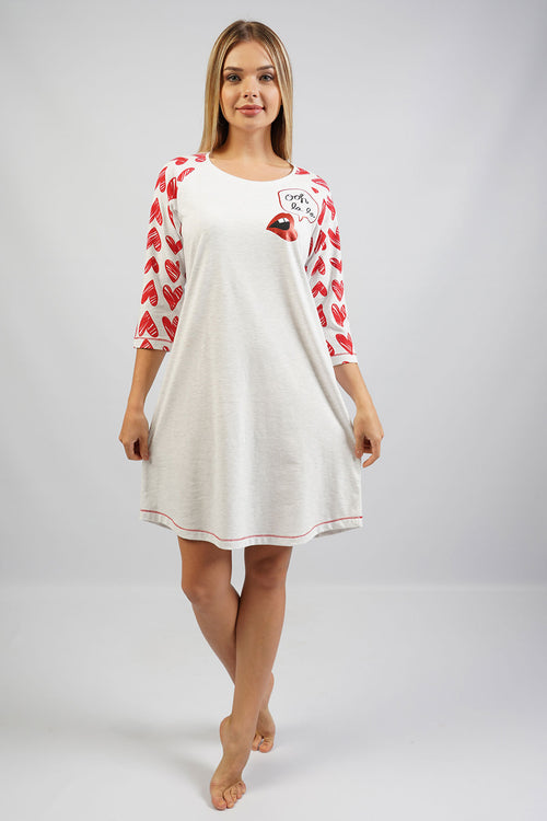 BAYAN P.SUPREM O YAKA 3/4KOL ETEGI OVAL TUNIK