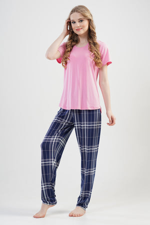 BAYAN LYC WORTEKS O YAKA KEP KOL ETEGI OVAL PIJAMA TAKIM