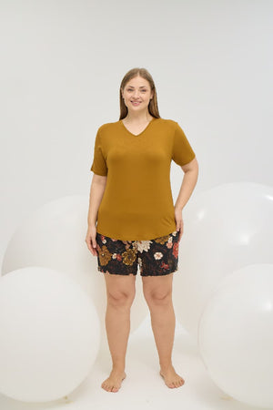 16758 KADIN BIG SIZE ŞORT TAKIM