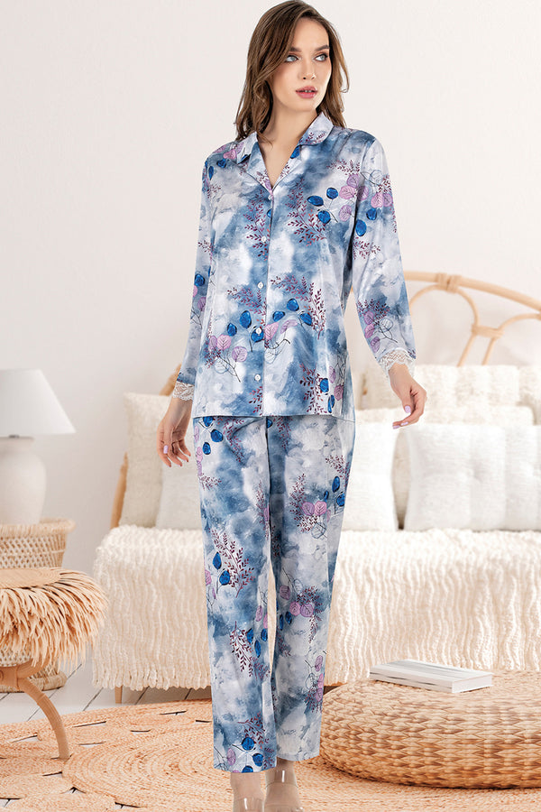 KADIN PİJAMA TK  SATEEN  %95 POLYESTER %5 ELASTANE