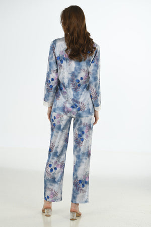 KADIN PİJAMA TK  SATEEN  %95 POLYESTER %5 ELASTANE