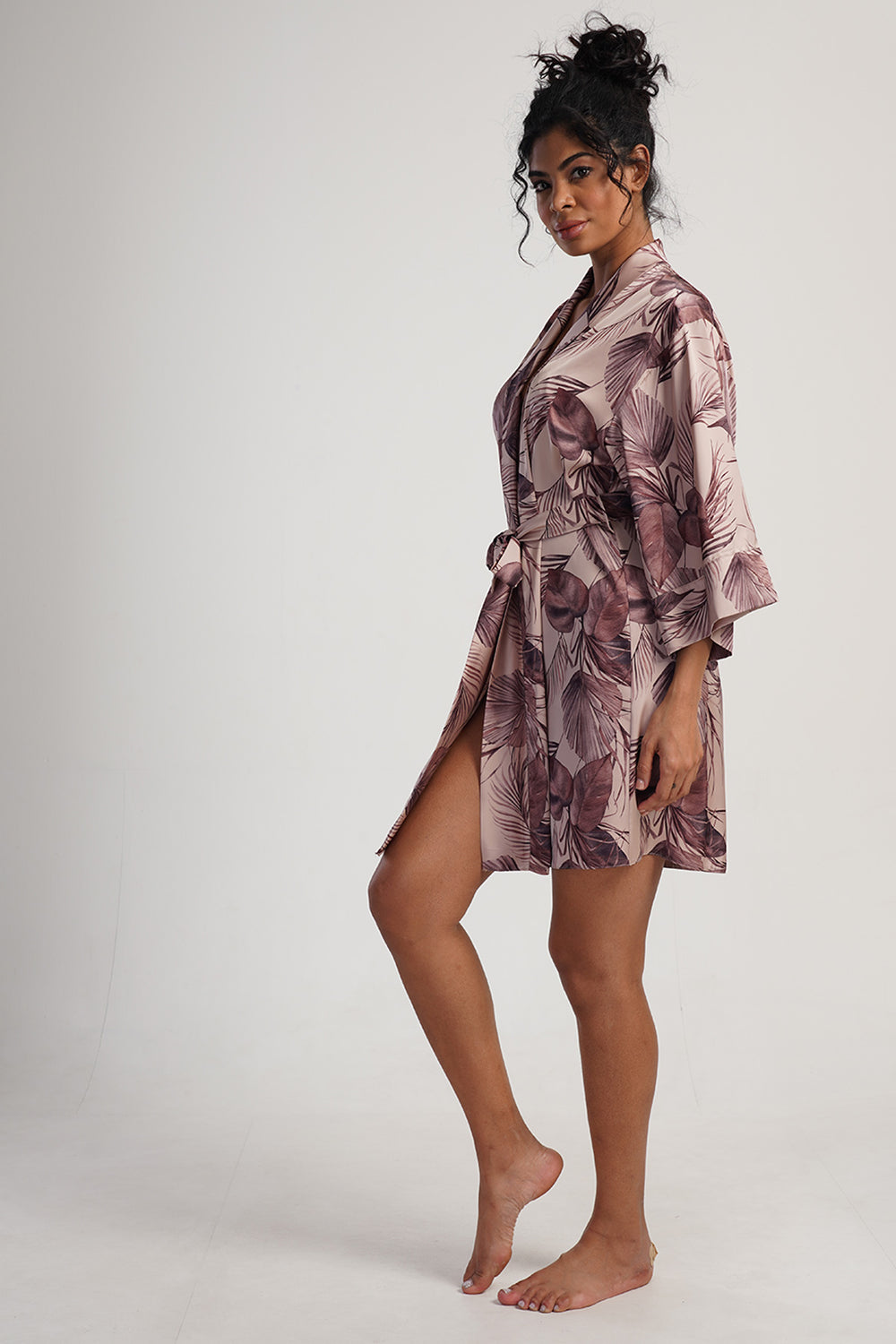 KADIN SATEEN UZUN KOL TEK SABAHLIK