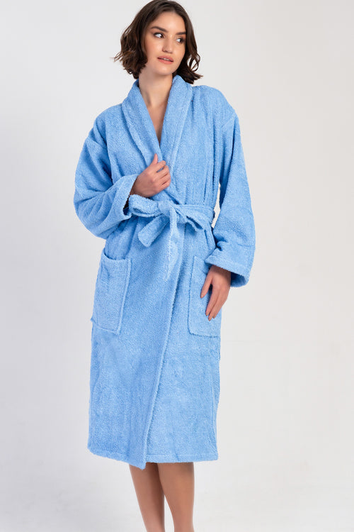 KADIN SAL YAKA UZUN BOY BORNOZ