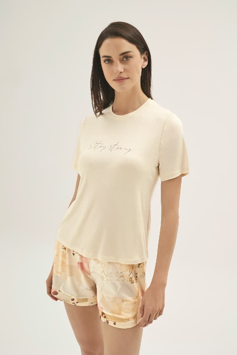 16895 KADIN BASKILI ŞORT TAKIM