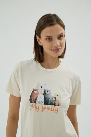 17005 KADIN BASKILI ŞORT TAKIM