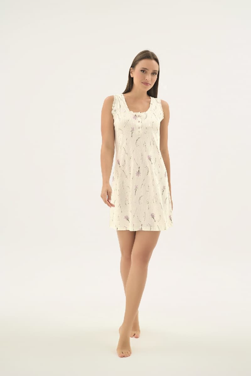 17489 KADIN GENİŞ ASKILI KISA GECELİK