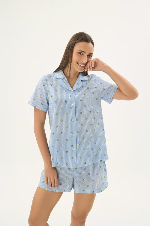 17548 KADIN DÜĞMELİ ŞORT TAKIM