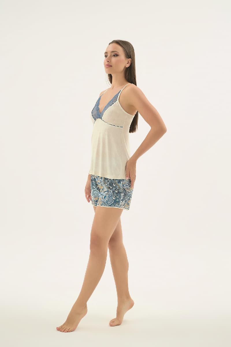 17586 KADIN İNCE ASKILI ŞORT TAKIM