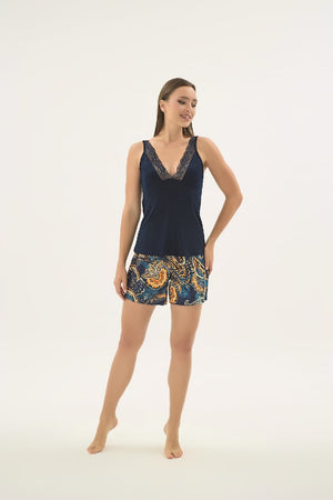 17600 KADIN GENİŞ ASKILI ŞORT TAKIM