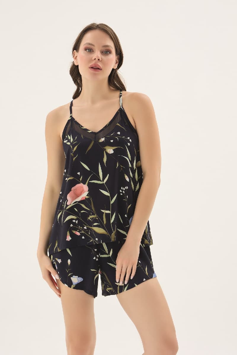 17624 KADIN İNCE ASKILI ŞORT TAKIM