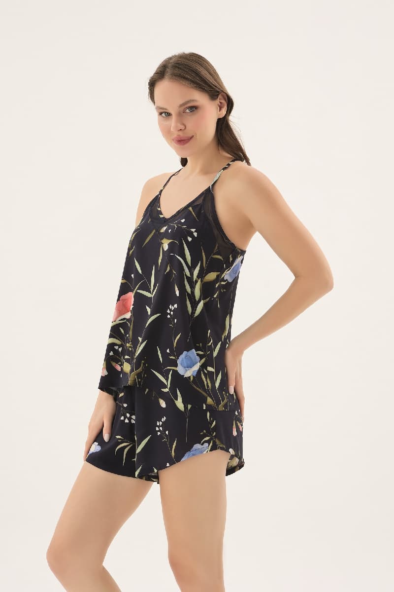 17624 KADIN İNCE ASKILI ŞORT TAKIM