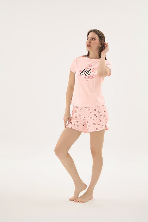 17658 KADIN BASKILI ŞORT TAKIM