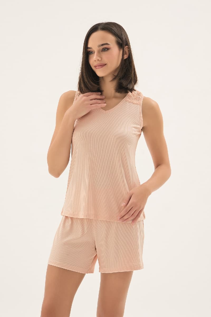 17661 KADIN GENİŞ ASKILI ŞORT TAKIM