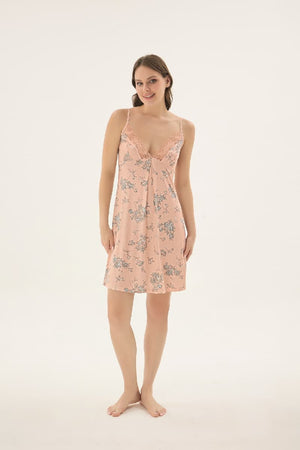 17740 KADIN İNCE ASKILI KISA GECELİK