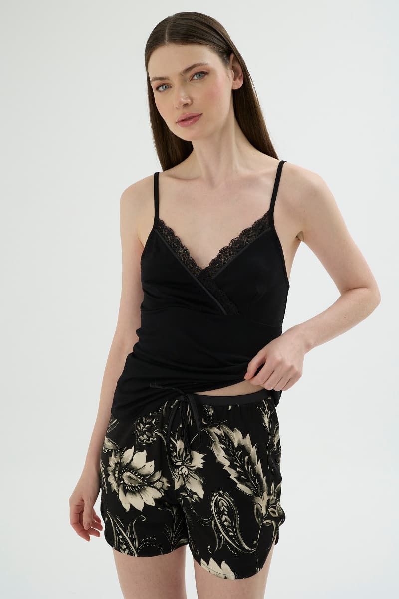 17767 KADIN İNCE ASKILI ŞORT TAKIM