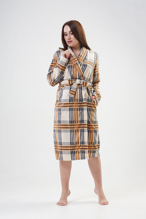 KADIN POLAR XXL SAL YAKA UZUN KOL UZUN CEPLI SABAHLIK