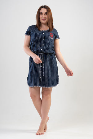 BAYAN P.SUPREM XXL O YAKA KEP KOL TAMAMI DUGMELI TUNIK