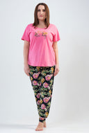 BAYAN P.SUPREM XXL O YAKA KISA KOL ETEGI OVAL PIJAMA TK