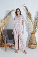 15921 BAYAN DÜĞMELİ PİJAMA TAKIM