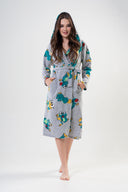 KADIN POLAR KAPSONLU CEPLI UZUN SABAHLIK