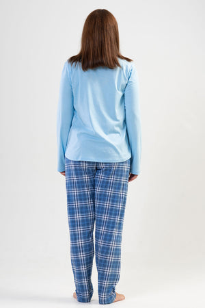 KADIN P.SUPREM XXL O YAKA UZUN KOL ETEGI OVAL CEPLI PIJAMA TAKIM