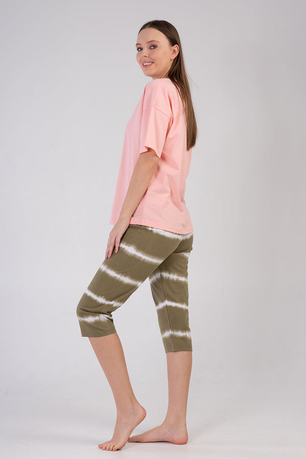 KADIN P.SUPREM V YAKA DUSUK OMUZLU KISA KOL KAPRI TAKIM