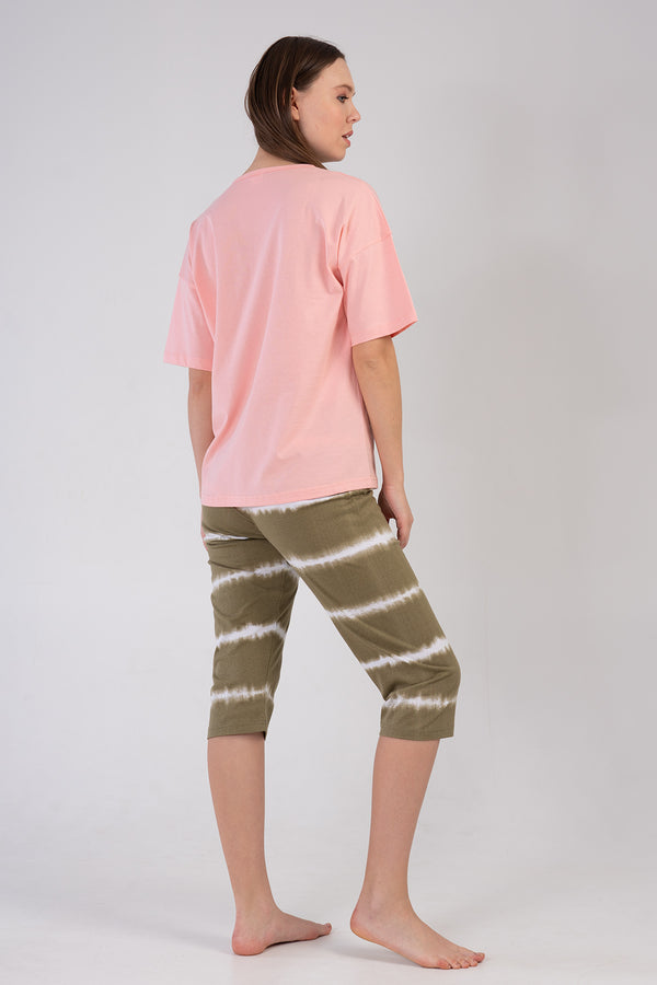 KADIN P.SUPREM V YAKA DUSUK OMUZLU KISA KOL KAPRI TAKIM