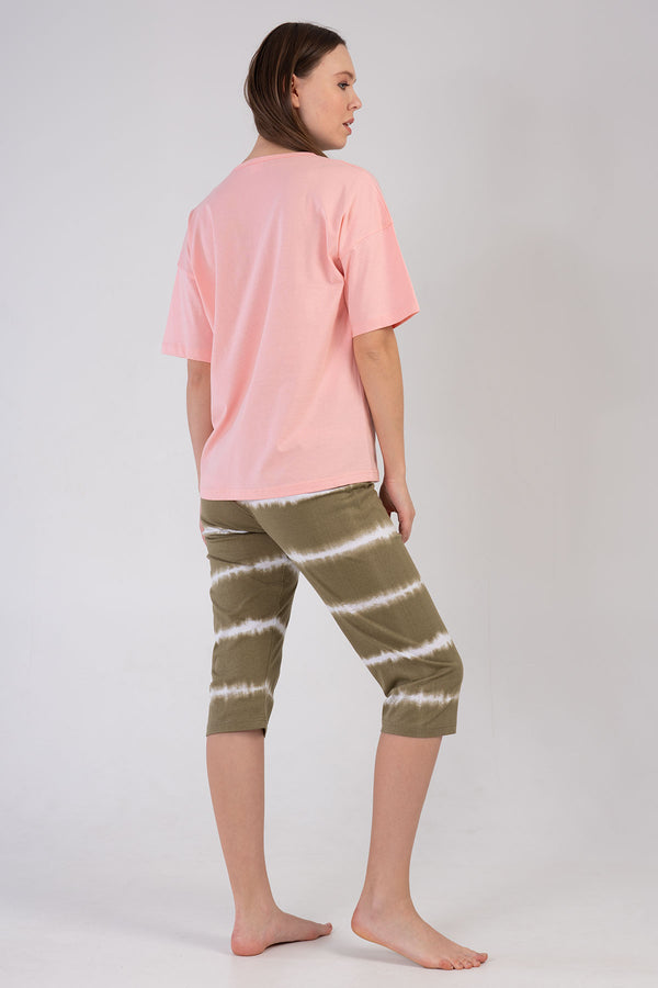 KADIN P.SUPREM V YAKA DUSUK OMUZLU KISA KOL KAPRI TAKIM