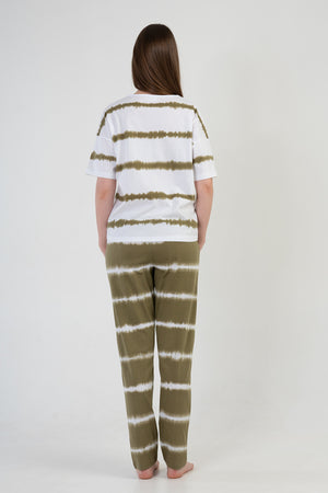 KADIN P.SUPREM V YAKA DUSUK OMUZLU KISA KOL PIJAMA TAKIM