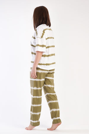 KADIN P.SUPREM XXL V YAKA DUSUK OMUZLU KISA KOL PIJAMA TAKIM