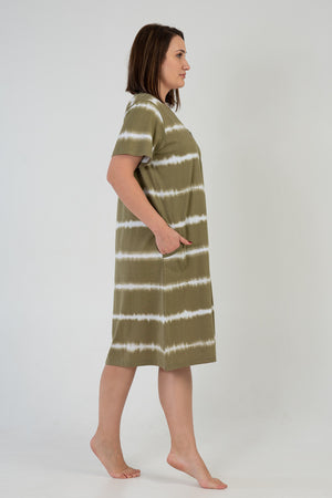 KADIN P.SUPREM XXL KISA KOL FERMUARLI CEP EV ELBISESI