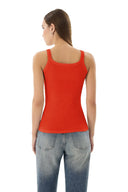 16155 KADIN FİTİLLİ İNCE ASKILI T-SHIRT