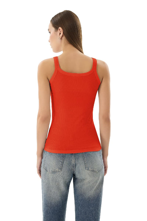 16155 KADIN FİTİLLİ İNCE ASKILI T-SHIRT