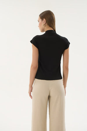 16267 MODAL BAYAN BALIKÇI YAKA T-SHIRT