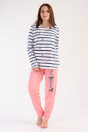 KADIN P.SUPREM XXL O YAKA UZUN KOL ETEGI OVAL PIJAMA TAKIM