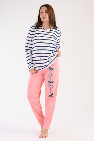 KADIN P.SUPREM XXL O YAKA UZUN KOL ETEGI OVAL PIJAMA TAKIM