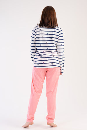 KADIN P.SUPREM XXL O YAKA UZUN KOL ETEGI OVAL PIJAMA TAKIM