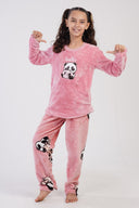 KIZ COCUK SOFT O YAKA UZUN KOL ETEGI OVAL PIJAMA TAKIM(7-8/13-14)