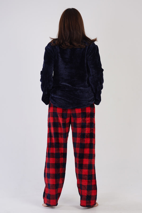 KADIN SOFT XXL O YAKA UZUN KOL ETEGI OVAL CEPLI PIJAMA TAKIM