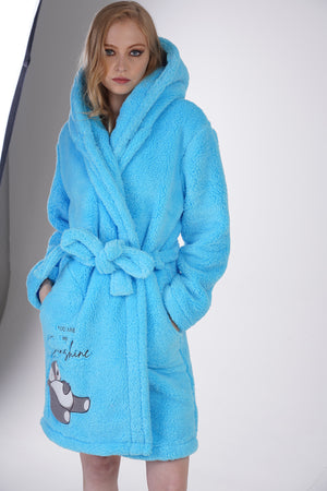 KADIN WELSOFT KAPSONLU UZUN KOL KISA CEPLI SABAHLIK