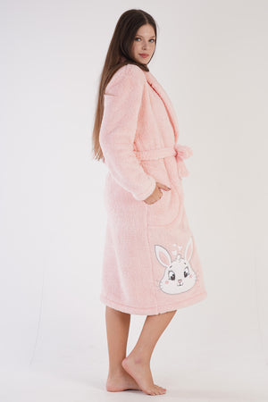 KADIN WELSOFT SAL YAKA UZUN KOL UZUN CEPLI SABAHLIK