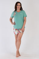 KADIN P.SUPREM XXL O YAKA KISA KOL ETEGI OVAL SORT TAKIM