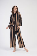 KADIN BELMANDO GOMLEK YAKA TAMAMI DUGMELI UZUN KOL ONU KISA ARKASI UZUN CEPLI PIJAMA TAKIM