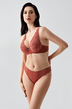 Kadın B Cup Desteksiz Sütyen Külot Takım