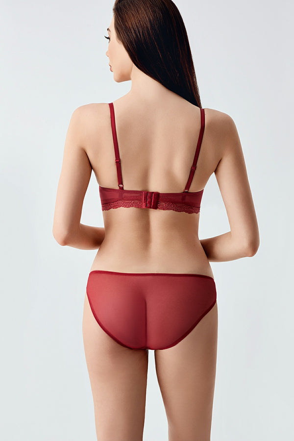 Kadın C Cup Desteksiz Sütyen Külot Takım