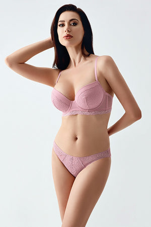 Kadın C Cup Desteksiz Sütyen Külot Takım