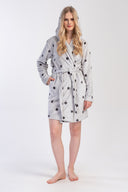 KADIN SOFT KAPSONLU UZUN KOL KISA CEPLI SABAHLIK