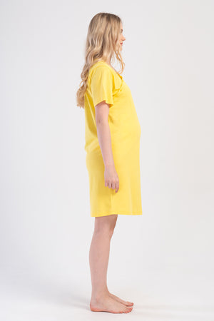 KADIN P.SUPREM CIFT PATLI KISA KOL HAMILE TUNIK