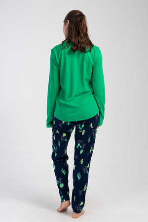 KADIN INTERLOK XXL O YAKA UZUN KOL ETEGI OVAL PIJAMA TAKIM